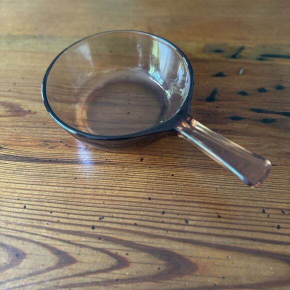 Pyrex Visions Cookware Amber .5 L Small Pot Sauce Pan NO Lid Made USA - Picture 3 of 8